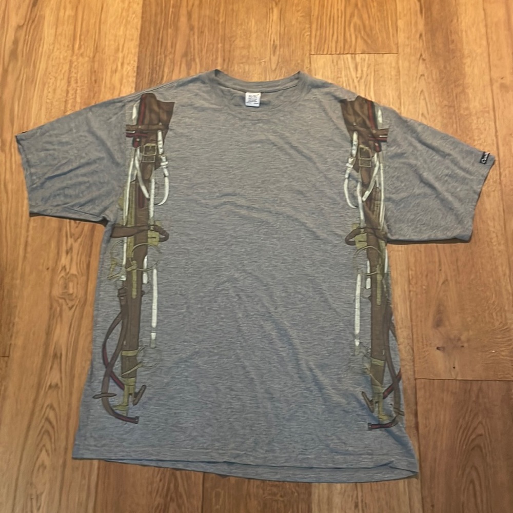🩵Crooks and Castles gray ss tshirt XL/TG
